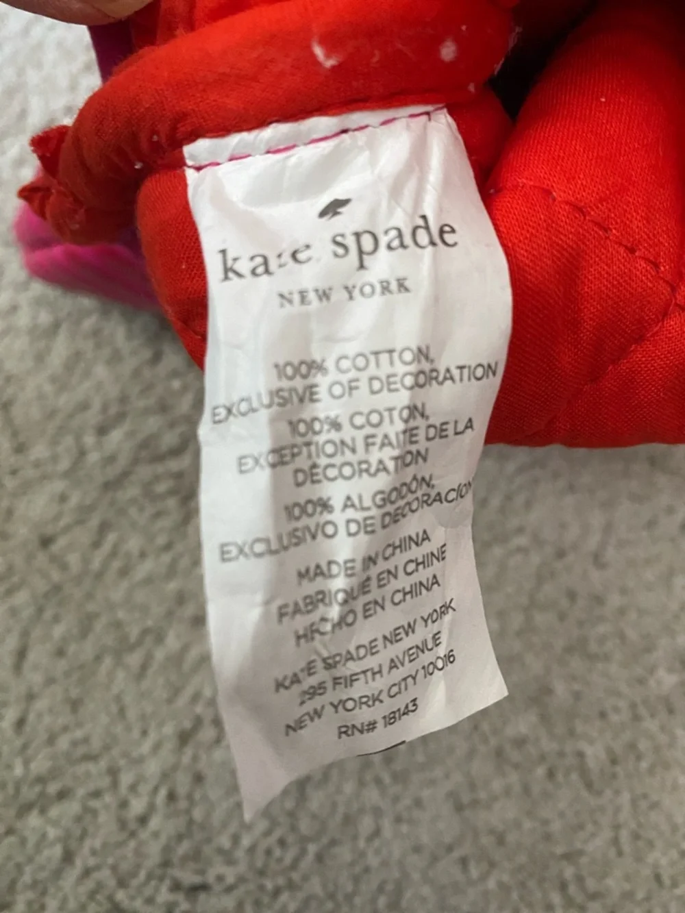 Kate Spade Eat Cake For Breakfast Oven Mitt Pink